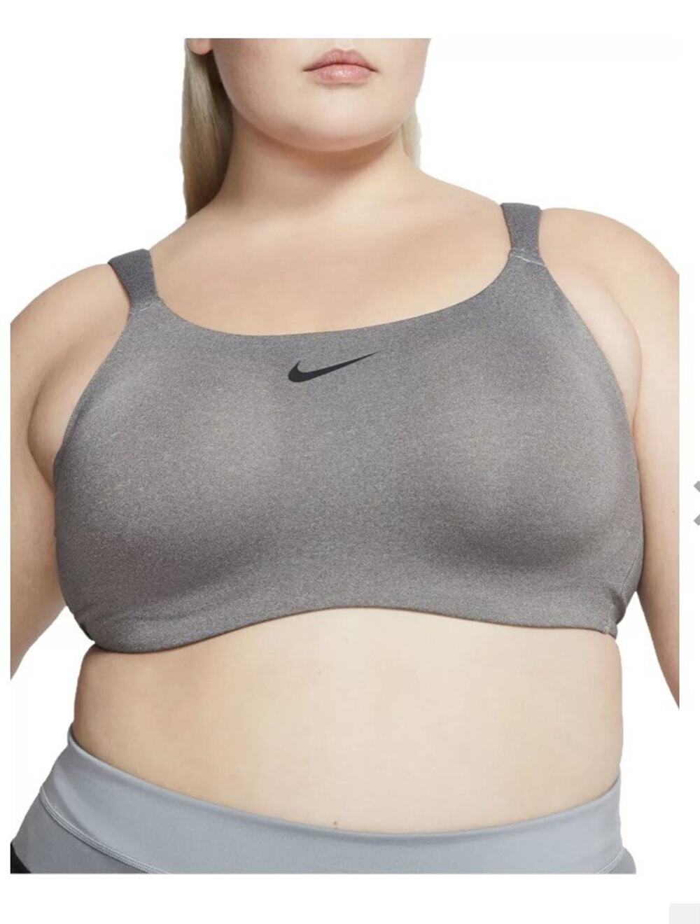 Nike Bold Underwire Bra 44E High Impact Support Gray Workout Exercise